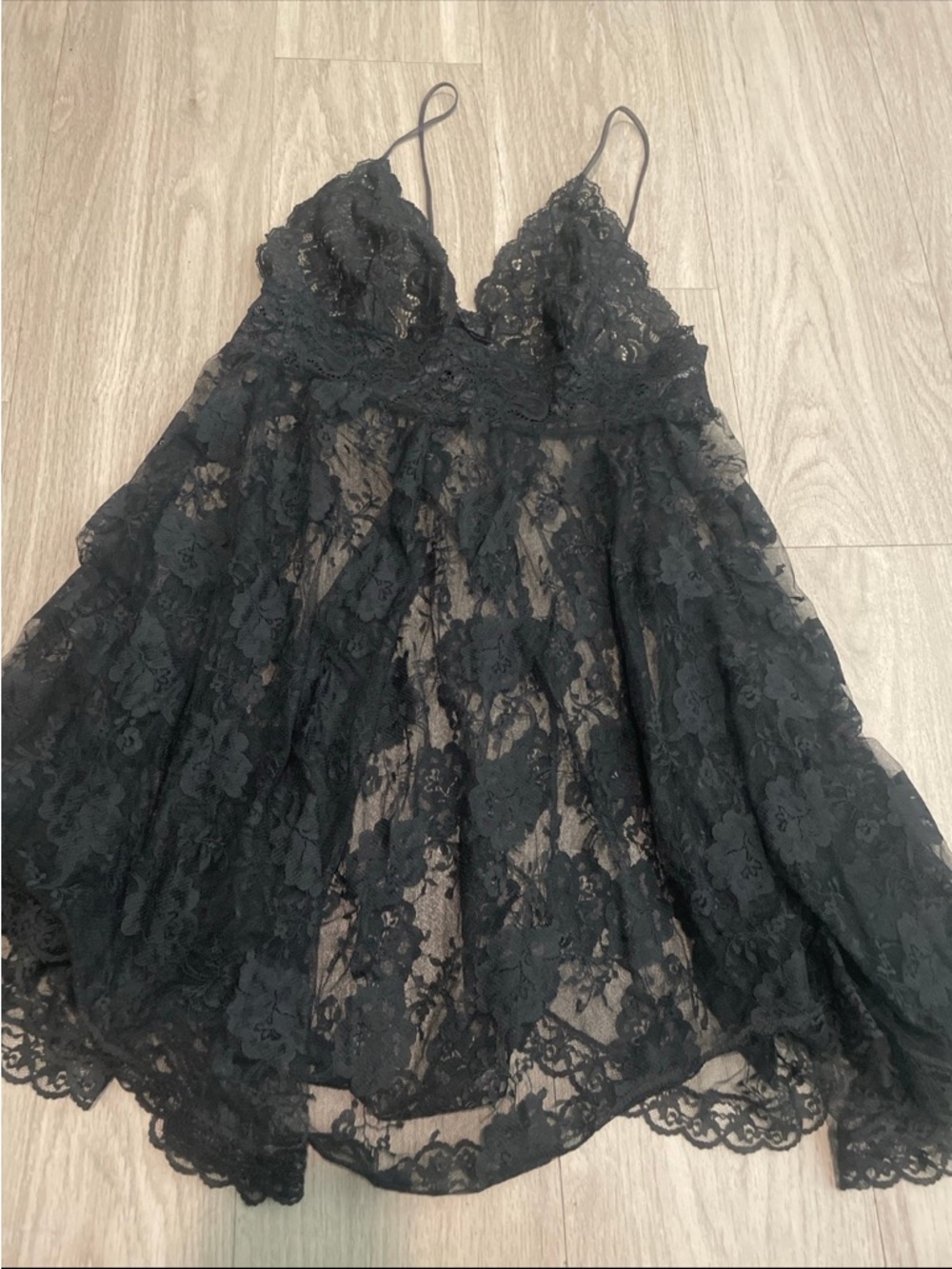 Hanky Panky Black Lace Chemise